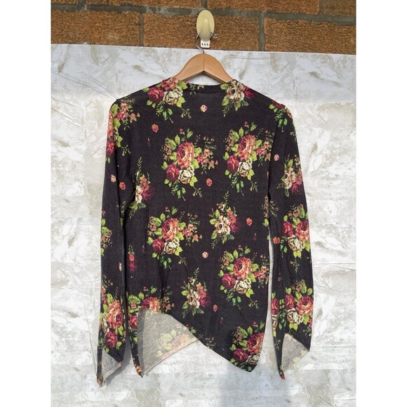Comme des Garçons floral print asymmetrical cardigan size medium - Picture 7 of 13